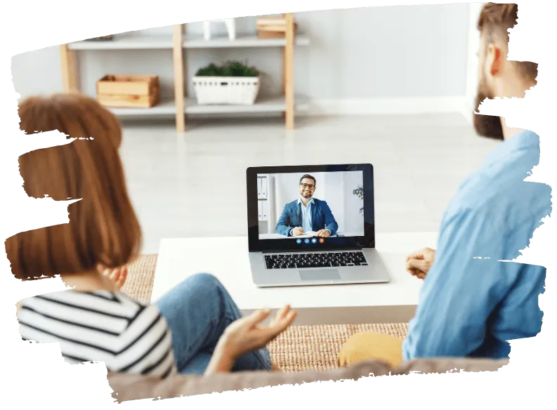 couples having online divorce mediation