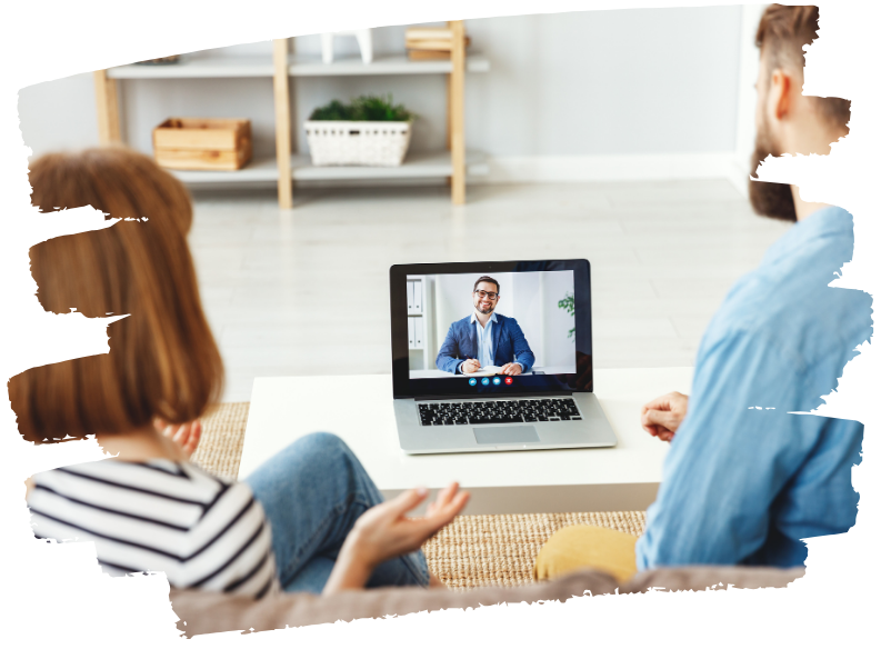 couples having online divorce mediation